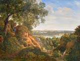 view from nussdorf to the danube by Thomas Ender